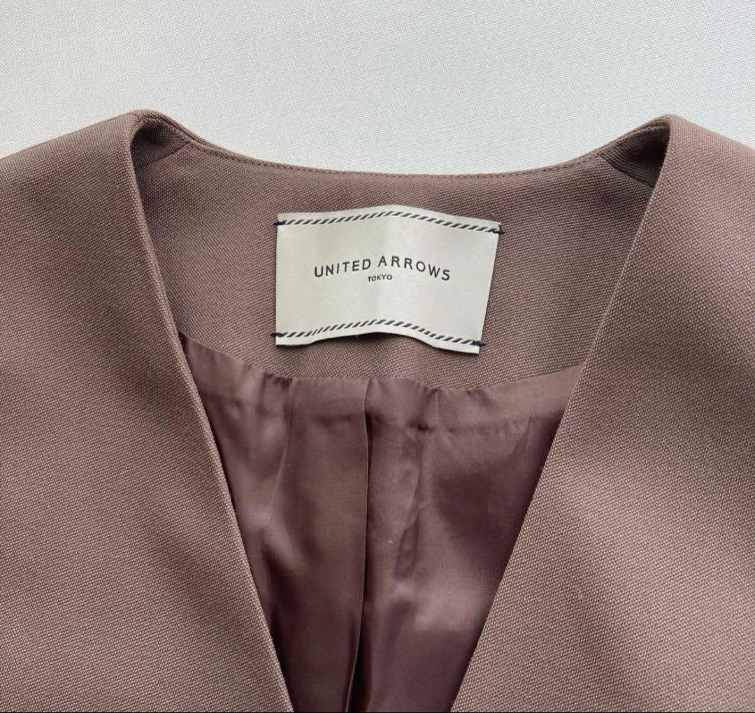 入学式に！ユナイテッドアローズ ノーカラージャケットとパンツセット 36サイズ