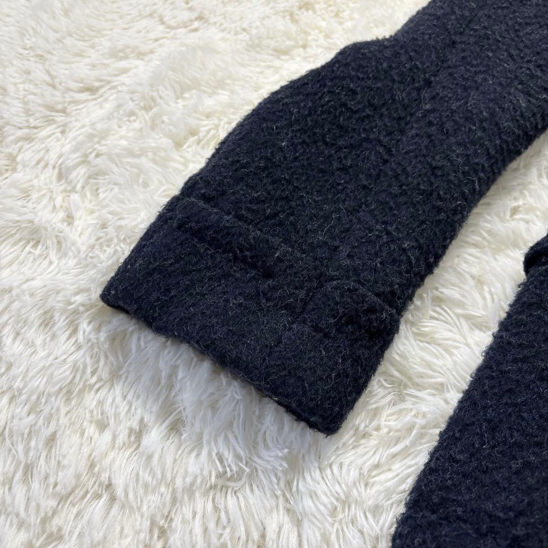 LARDINI ラルディーニ チェスターコート ダブルブレスト ネイビー Ｌ