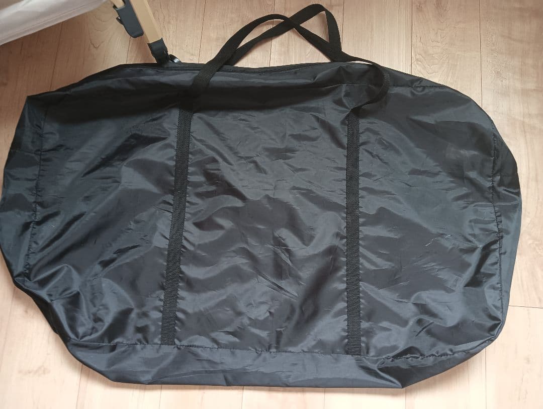 HZDMJ ベビーベッド ベージュ 説明書・蚊帳付き