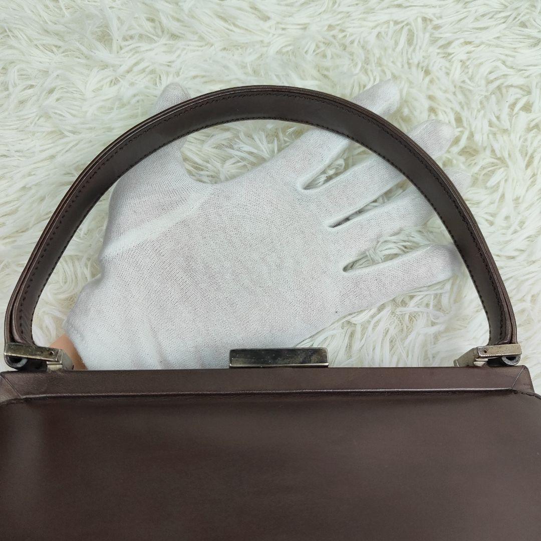 本日限定価格　グッチ　ハンドバッグ　トップハンドル　がま口　ロゴ金具　肩掛け