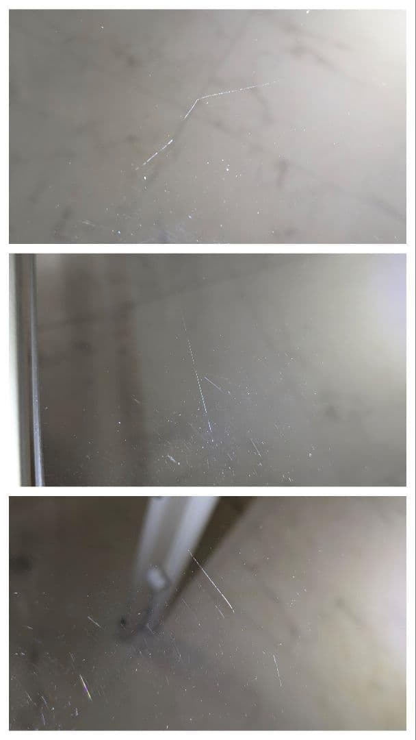 90s ビンテージ メタルフレーム ガラス センターテーブル スペースエイジ