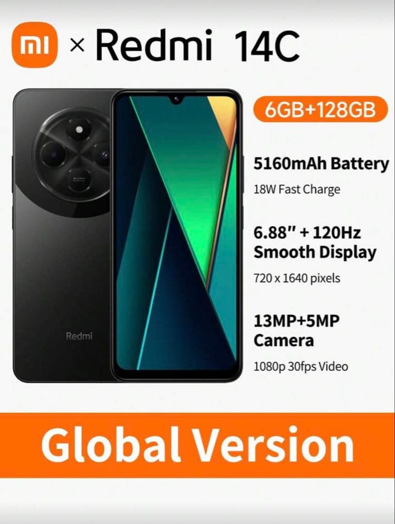 スマートフォン本体 Xiaomi Redmi 14C 6GB/128GB