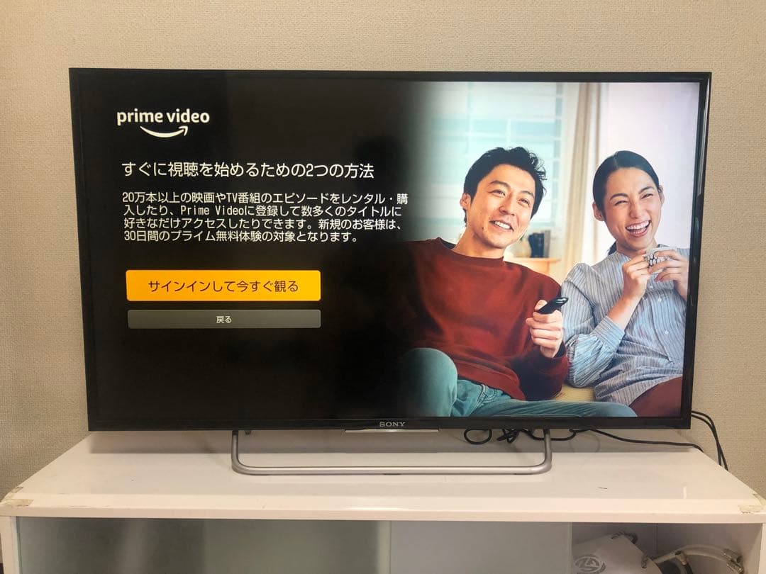 SONY 40V型 液晶テレビ BRAVIA KJ-40W700C 動画アプリ○