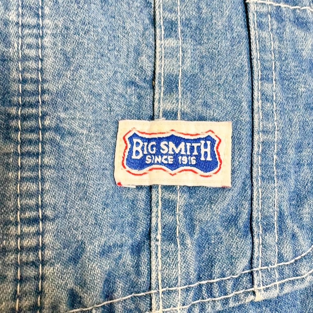 希少 80s USA製 ビッグスミス デニム オーバーオール 36 米国