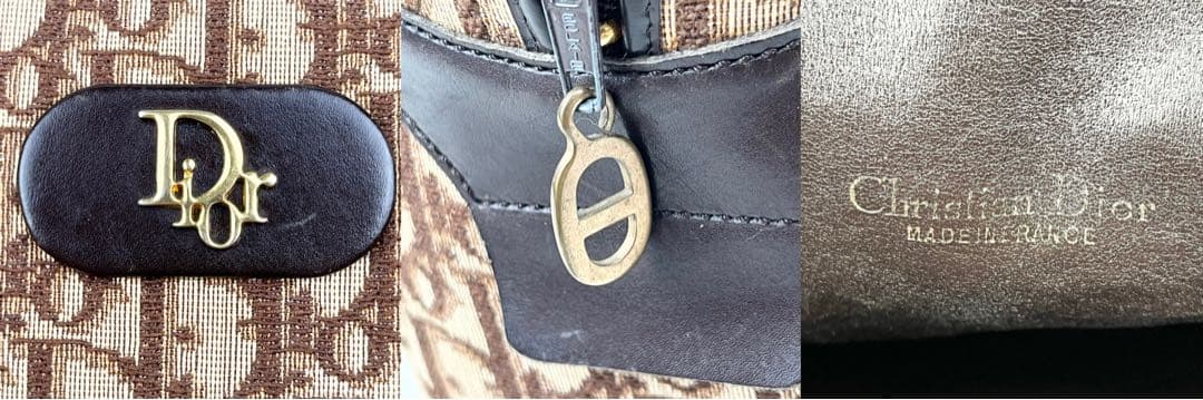 【極美品】クリスチャンディオール トロッター ロゴ金具 ボストンバッグ