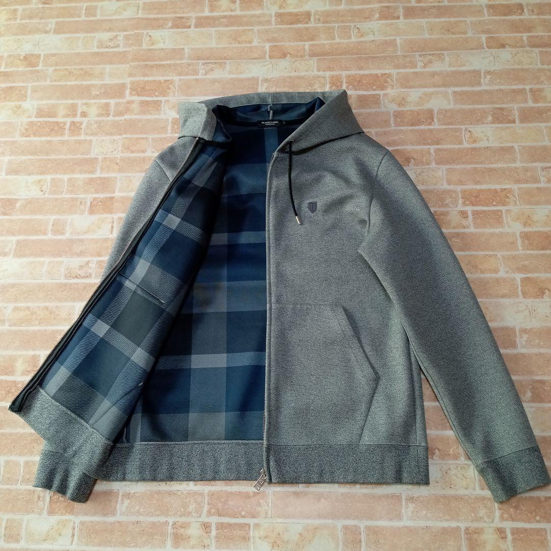 【未使用】ブラックレーベルクレストブリッジ　ジップアップパーカー　チェック　Ｌ