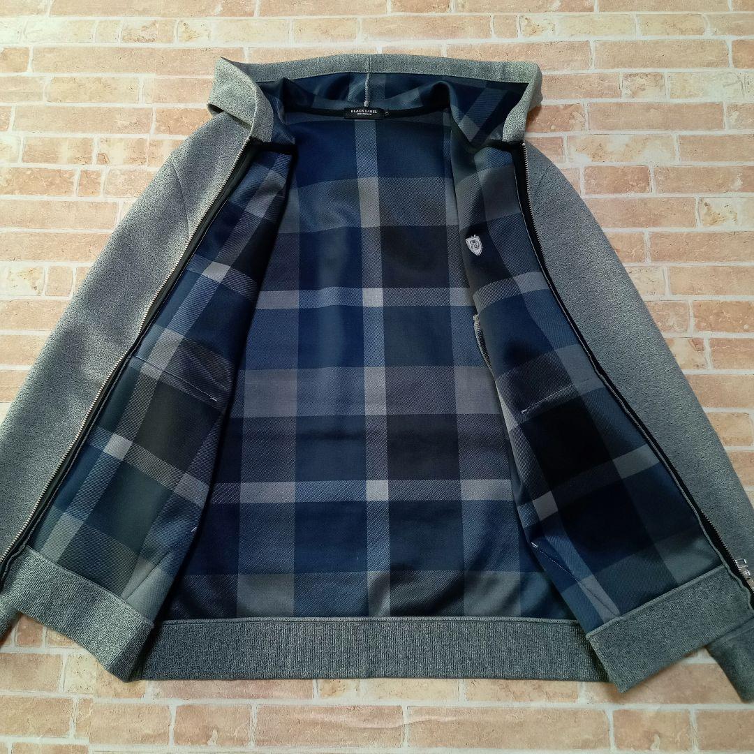【未使用】ブラックレーベルクレストブリッジ　ジップアップパーカー　チェック　Ｌ