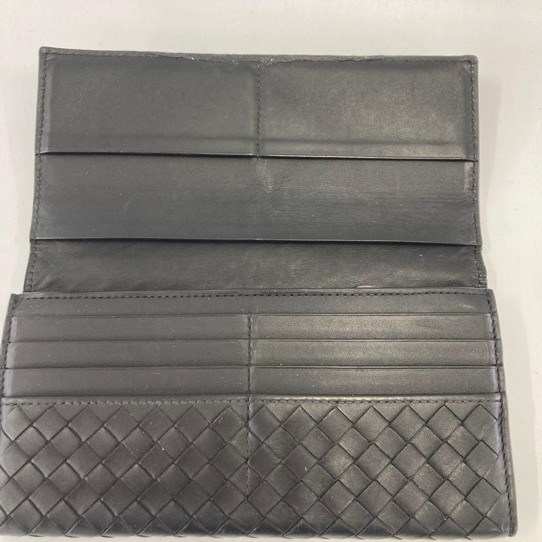 ボッテガヴェネタ　イントレチャート　長財布　ブラック