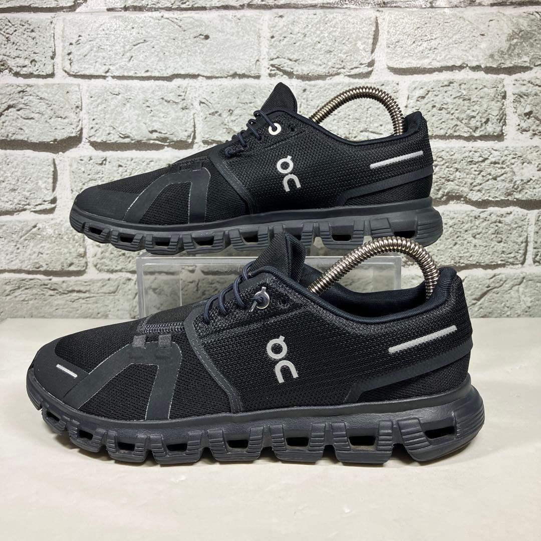 【定番人気】On オン cloud6 クラウド6 25.0cm ブラック 黒