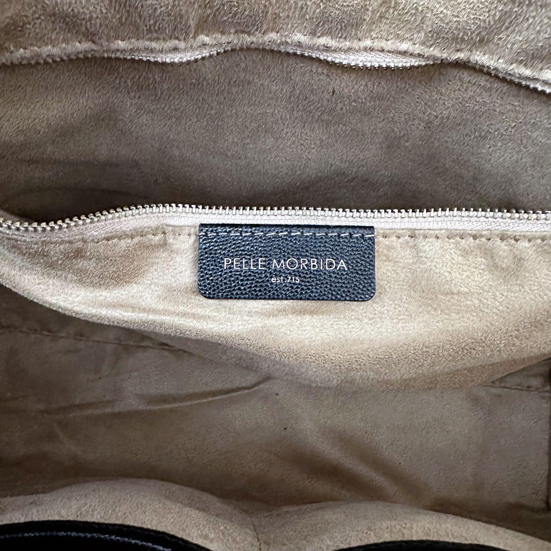 ペッレモルビダ　トートバッグ　ブラック　レザー　大容量　CSMB064