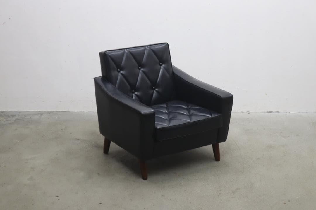 ※※専用※※　カリモク60 ロビーチェア 1シーター ブラック 黒 レトロ 2