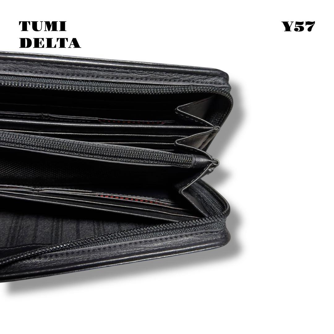 ★限定出品★ TUMI ジップ アラウンド ラージ トラベル ウォレット 黒 革