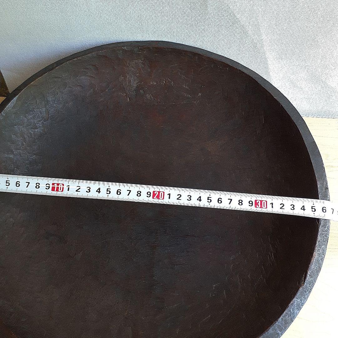 こね鉢　木彫り　くりぬき　　 木製器　古道具　アンティーク