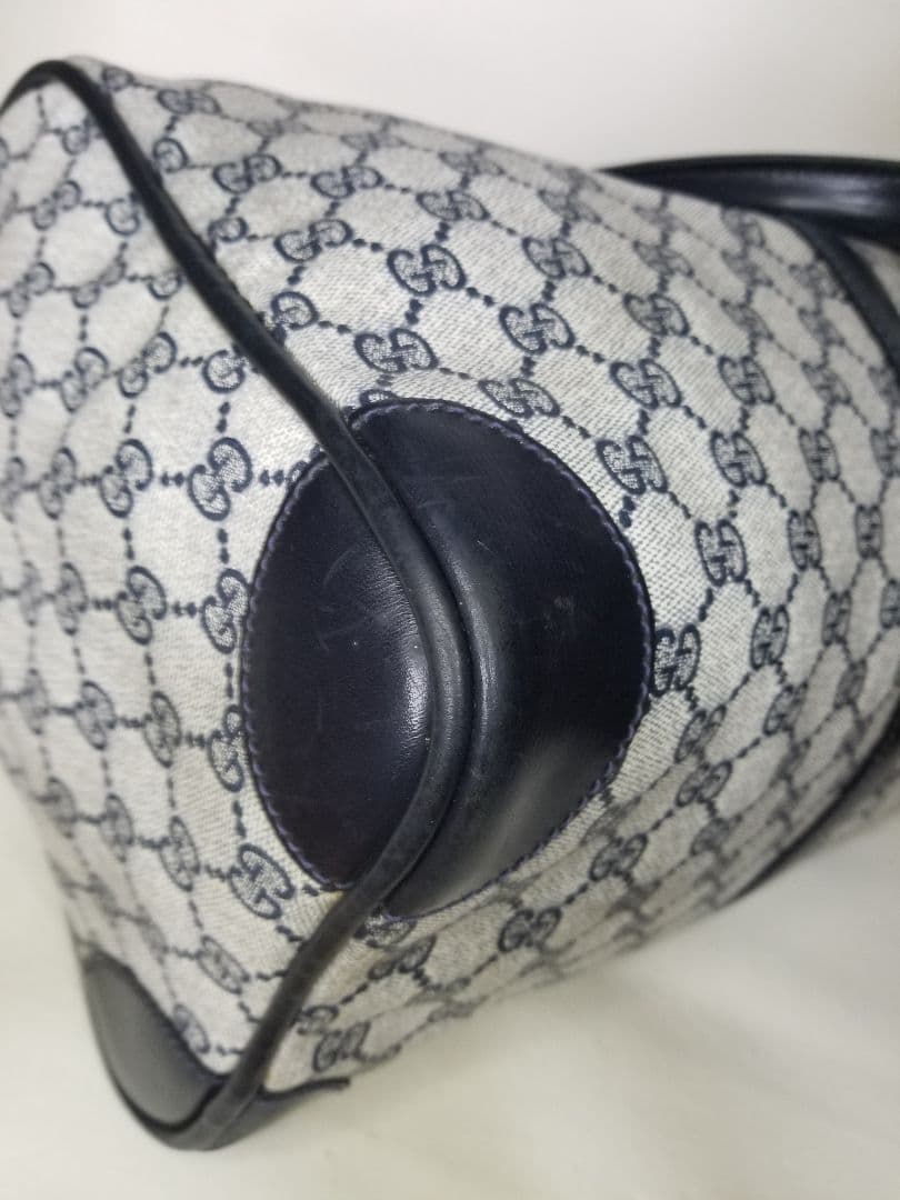 GG柄のグッチボストンバッグ、ヴィンテージレザー、トラベルバッグ