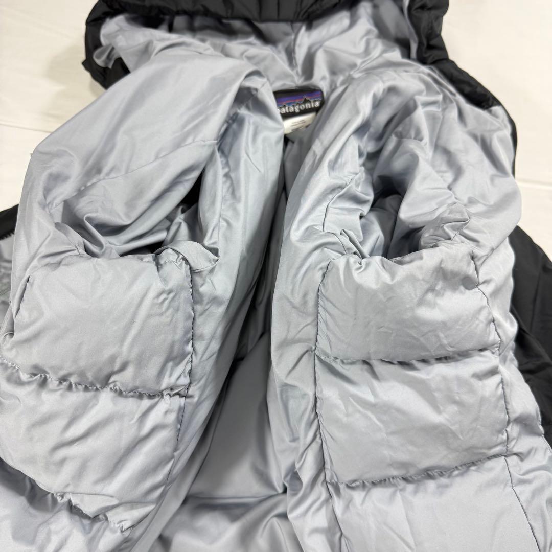 【美品】patagonia ロングダウンコート 変形ダウン レディースXS 黒