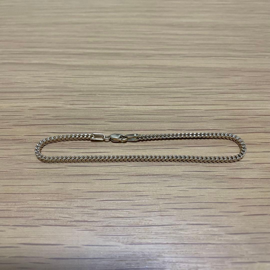 AVALANCHE 10K イエローゴールド フランクリンブレスレット 2mm