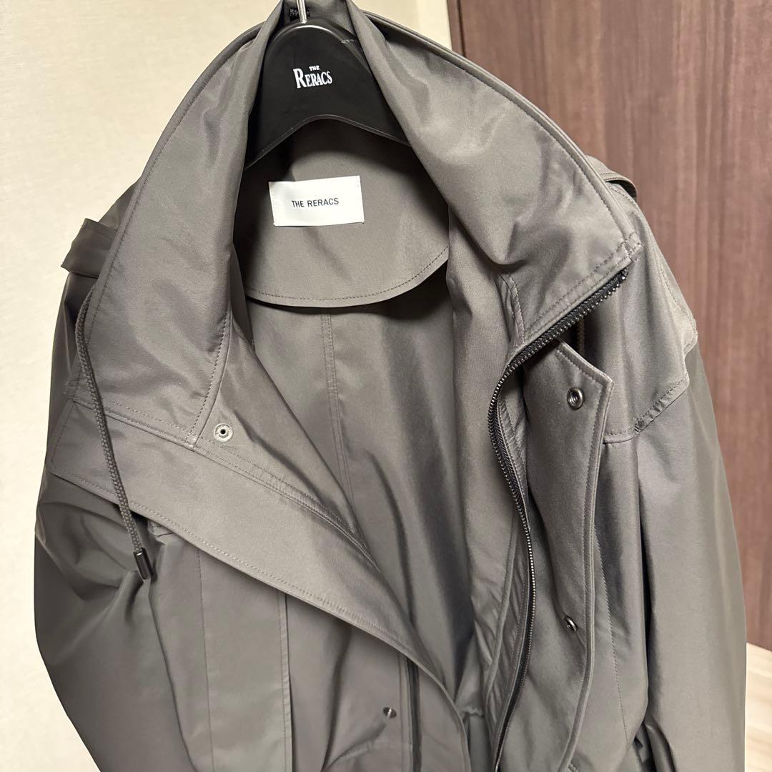 新品タグ付THE RERACS モンスターパーカー　ミドルレングス　36 グレー