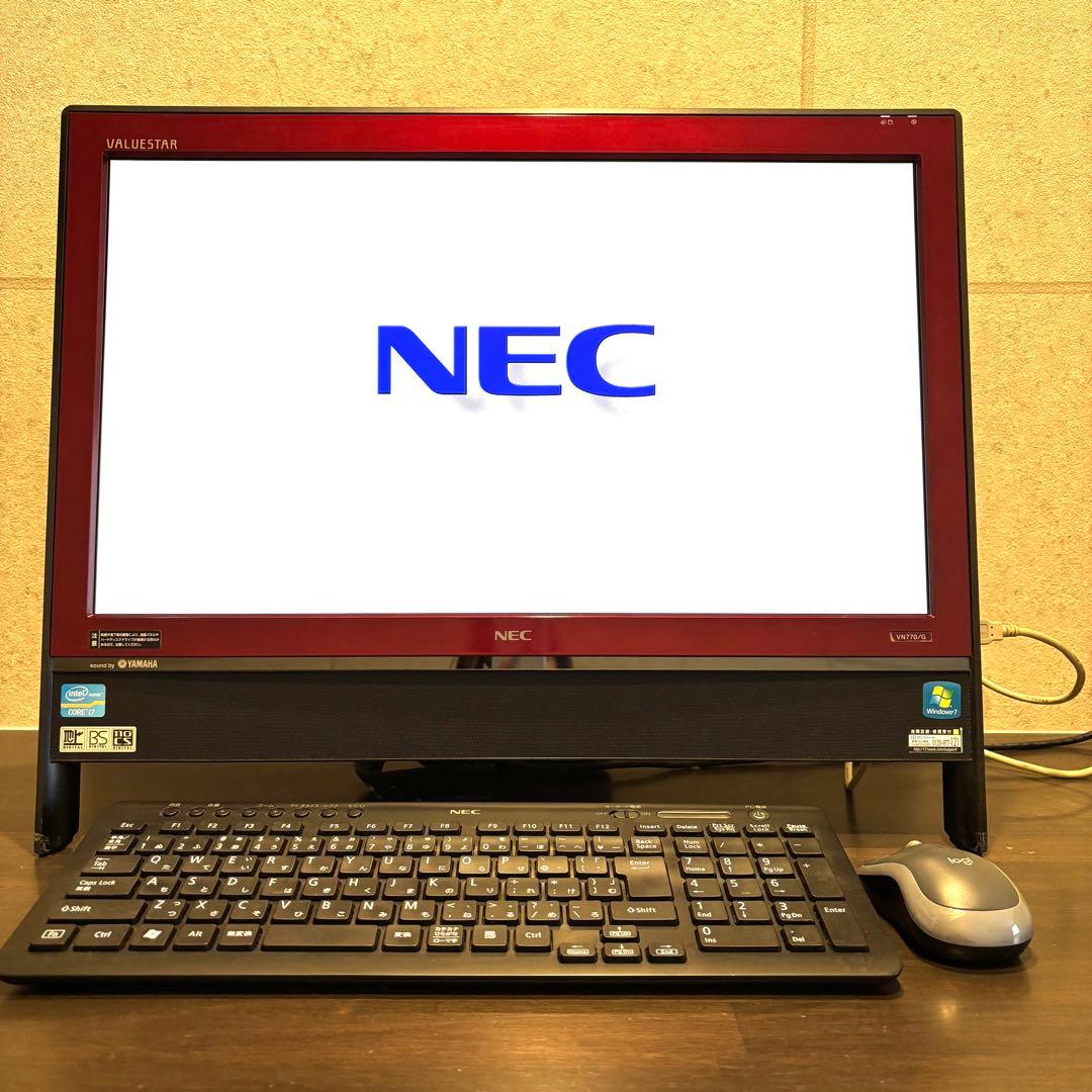 【美品】 一体型パソコン NEC VALUESTAR VN770/GS6R 中古