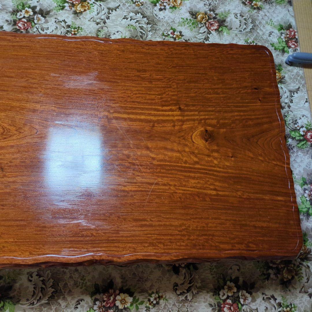 【値下げ】一枚板　？　テーブル　ローテーブル　木製