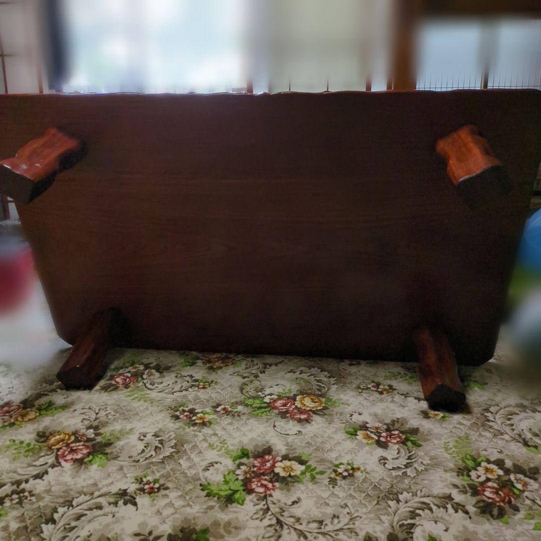 【値下げ】一枚板　？　テーブル　ローテーブル　木製