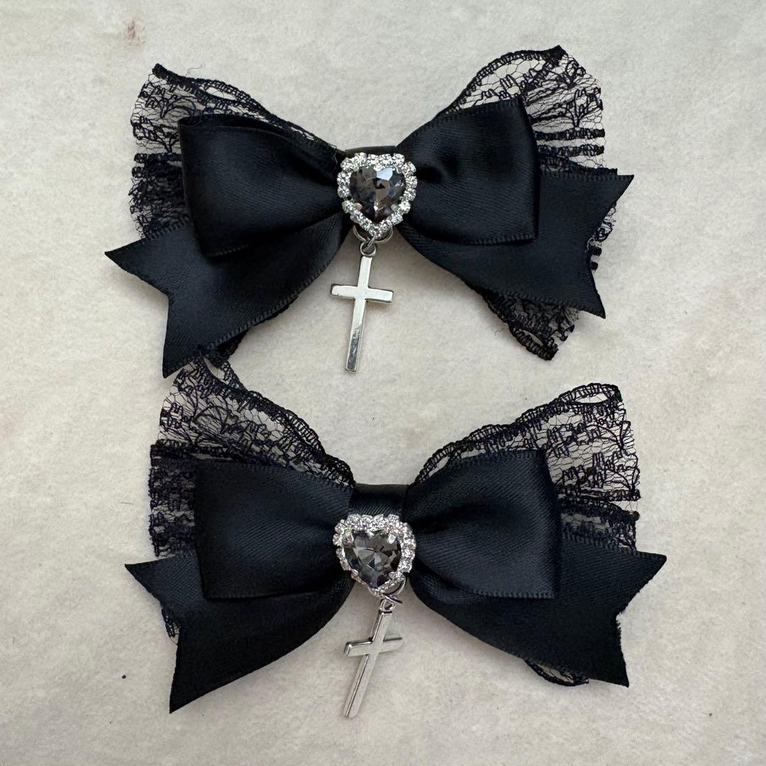 地雷 ノエミー フリル ブラウス マーズ スカパン 十字架 リボン セットアップ