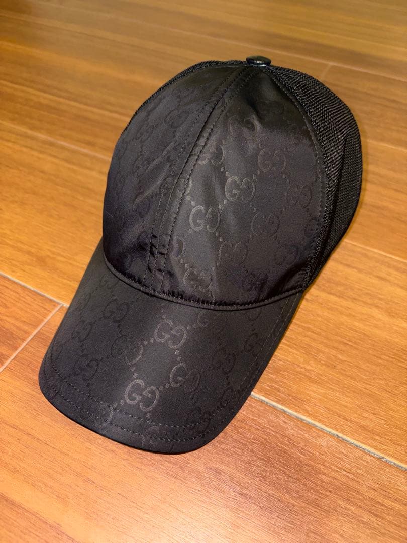 GUCCI グッチ ggパターン メッシュキャップ Mサイズ ブラック