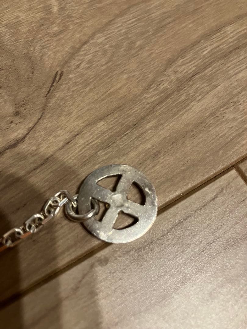 ゴローズ　シルバー太陽メタル大・小＋小＋細角チェーンセット