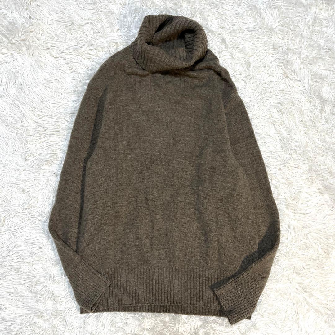 ドゥーズィーエムクラス ニット タートルネック ウール ブラウン セーター