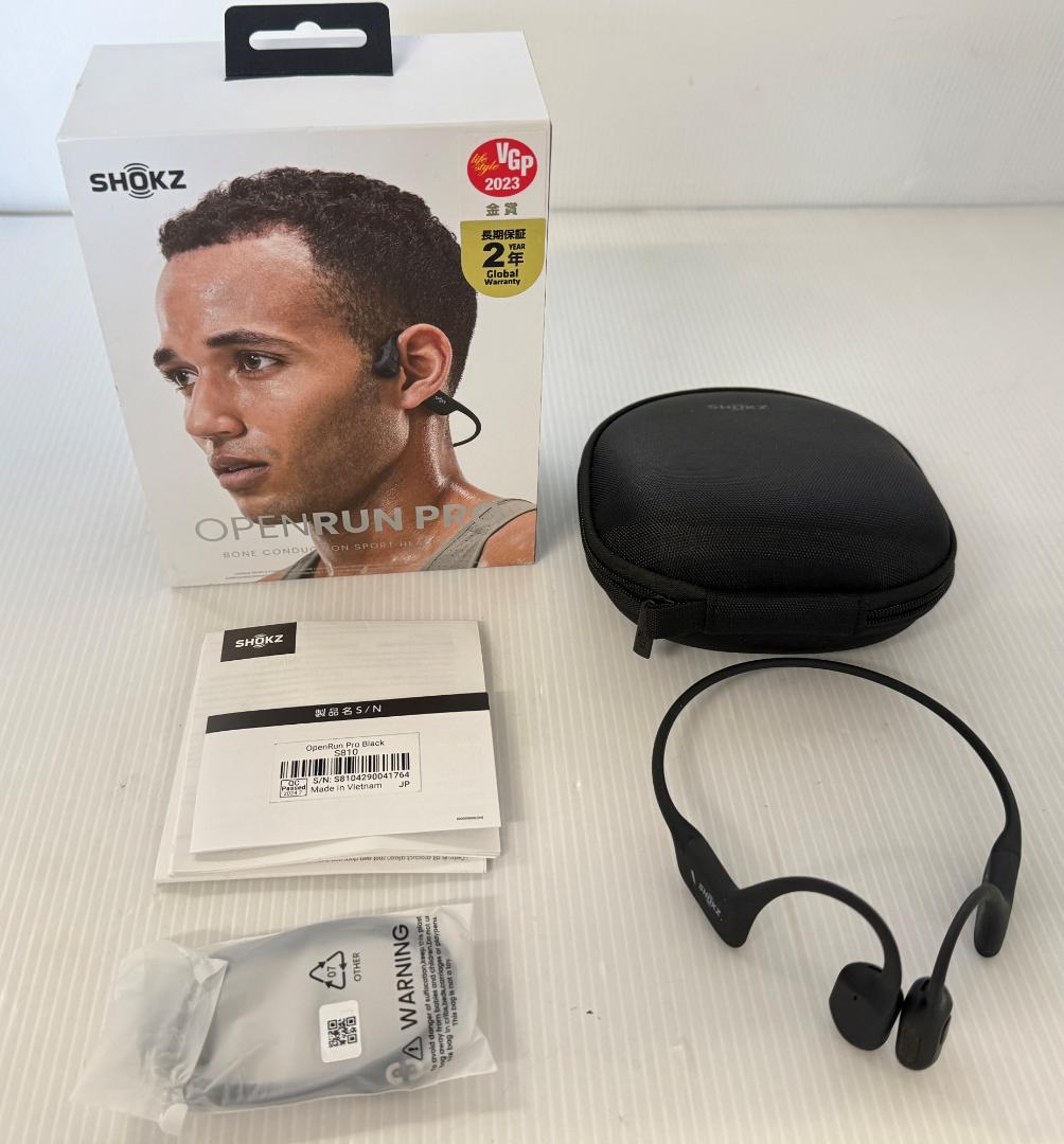 SHOKZ 骨伝導 イヤホン OPENRUN PRO S810 BLACK