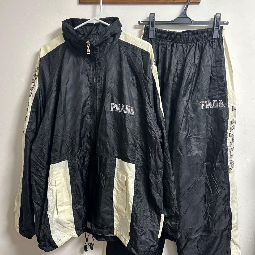 PRADA MILANO ナイロン セットアップ トラックジャケット パンツ