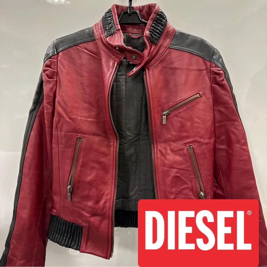 DIESEL 本革 ライダースレザージャケット