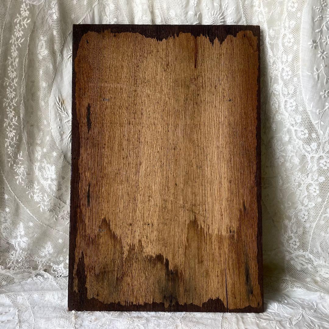 ウッドカービングパネル②木製パネル　卓上ディスプレイボード　フランスアンティーク