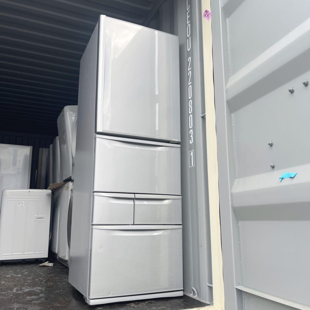 326取付無料！完動品！東芝スタイリッシュシルバー 自動製氷付き5ドア冷蔵庫