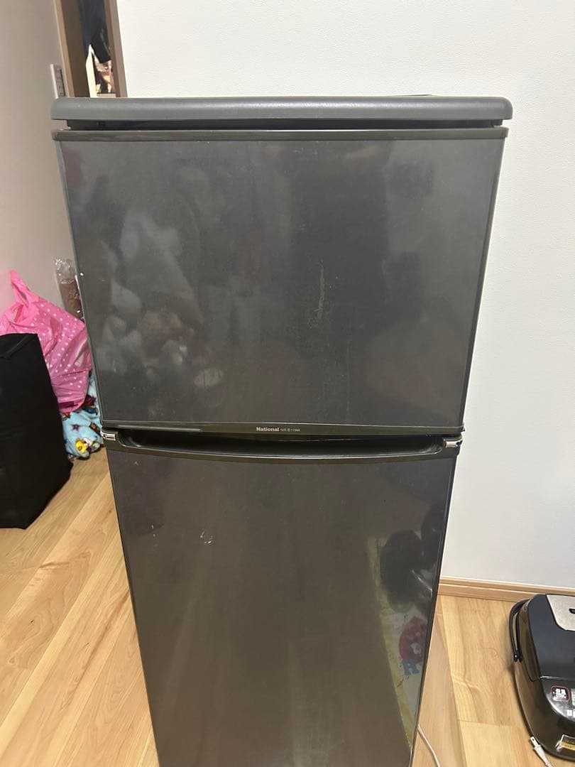 グレー 2ドア冷蔵庫