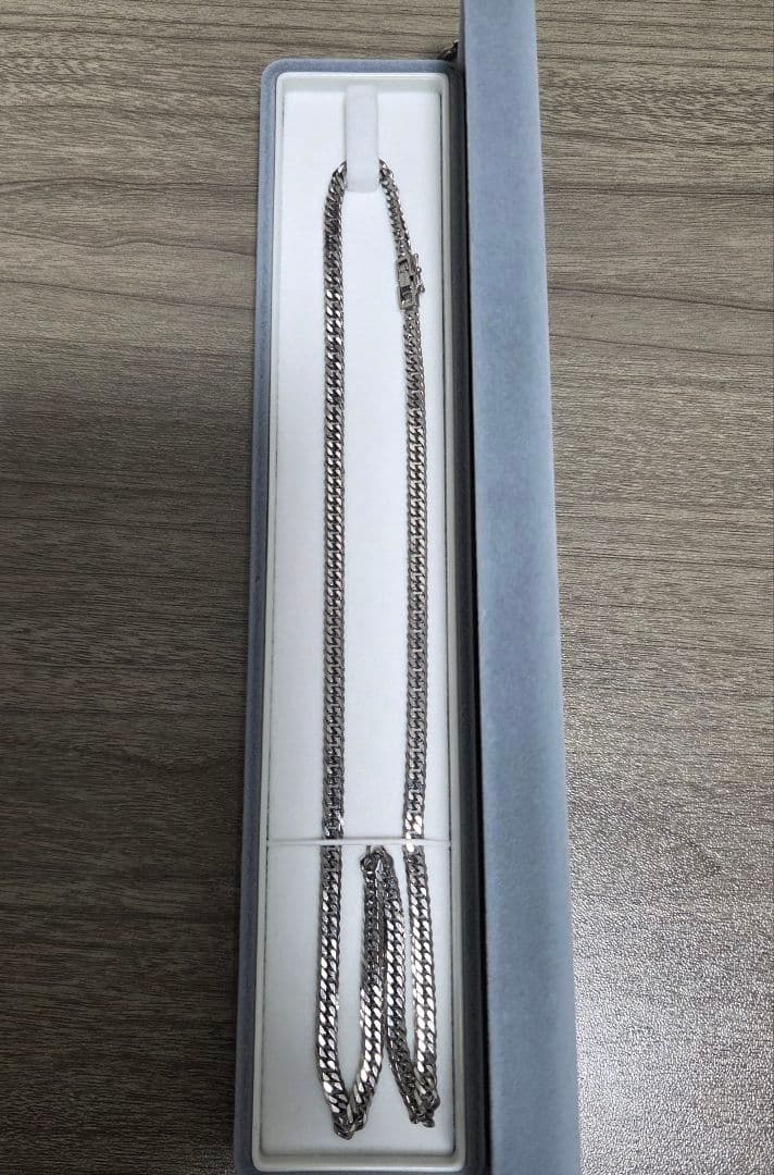 喜平ネックレス Pt850 30.6g 6面W 50cm