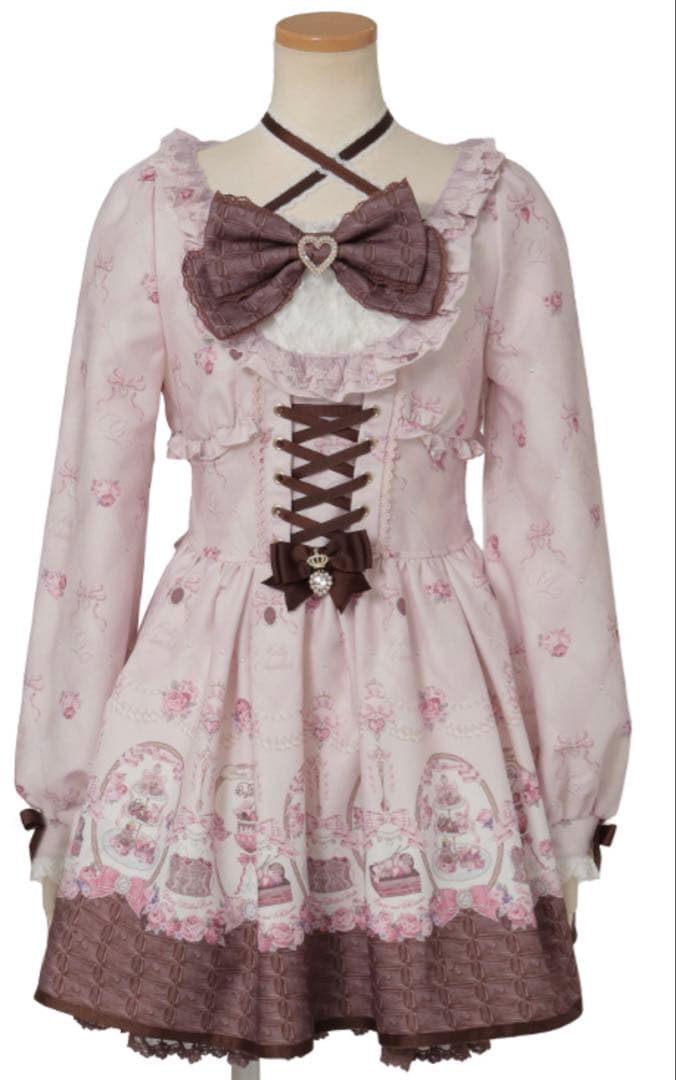 新作 リズリサ Melty Chocolateワンピース ピンク