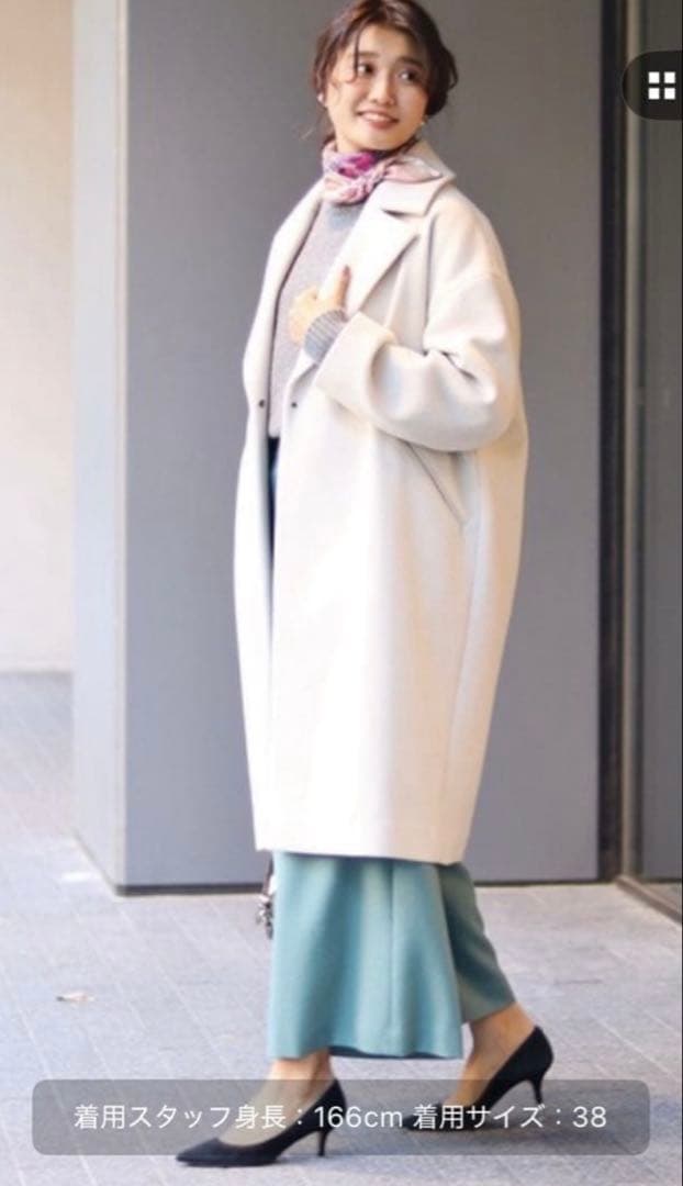 写真更新⭐︎IENA MANTECOオーバーチェスターコート38ナチュラル