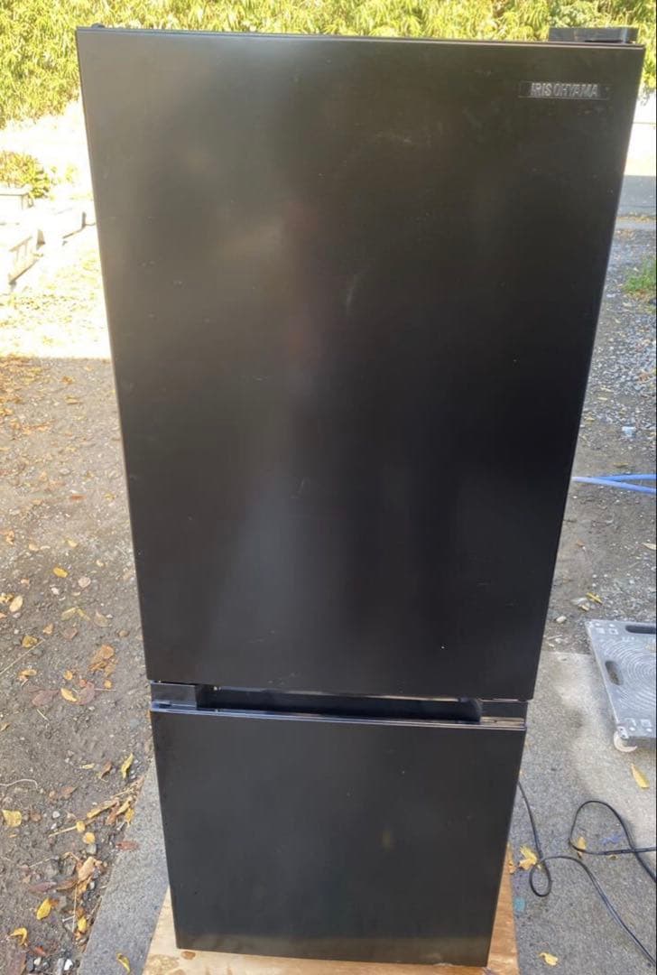 IRIS OHYAMA ノンフロン冷凍冷蔵庫 132L ブラック 2023年製