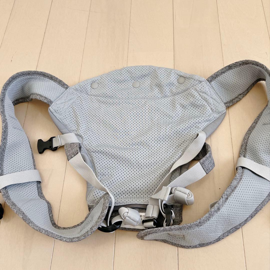 美品！napnap tran ダブルショルダー　グレー　折り畳めるヒップシート