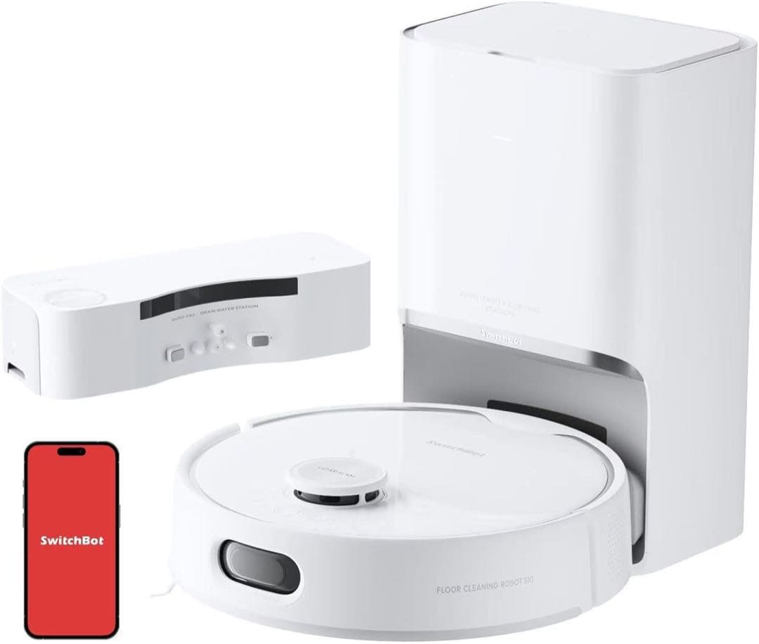 SwitchBot S10 ロボット掃除機本体 自動ゴミ収集機能付き