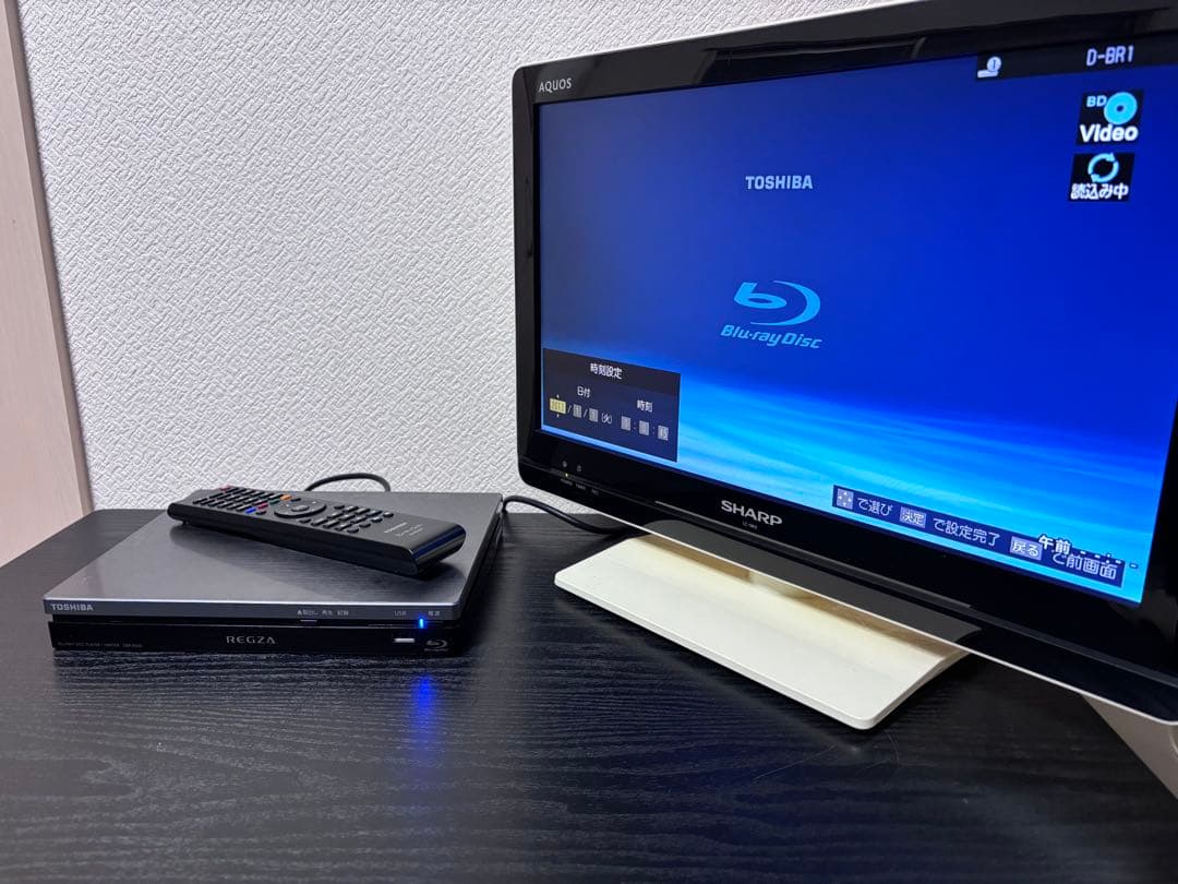 TOSHIBA REGZA DBP-R500 ブルーレイプレーヤー リモコン付き