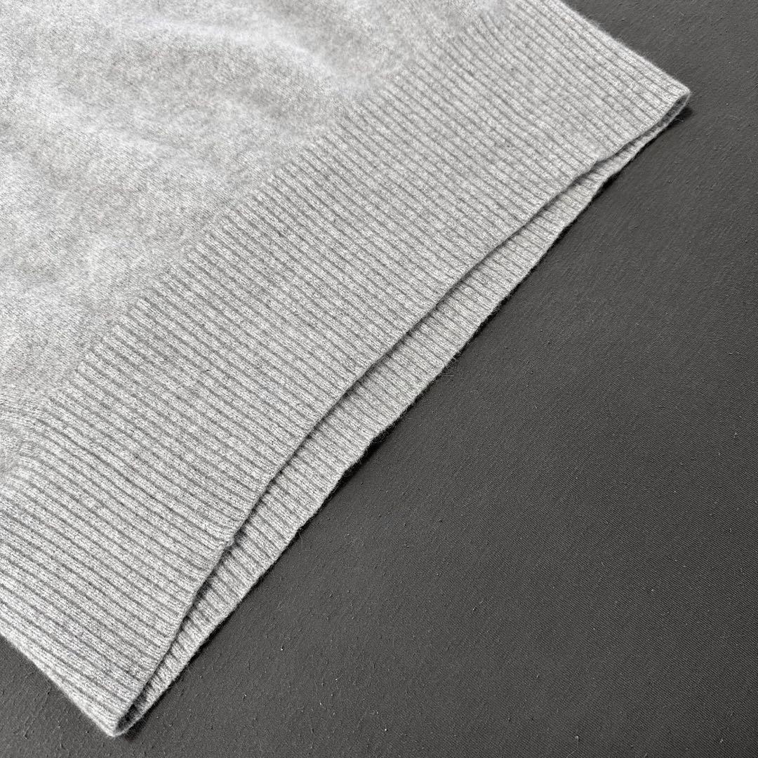 極美品✨ミューズドゥーズィエムクラス ふわふわシャギーVネックニット グレー