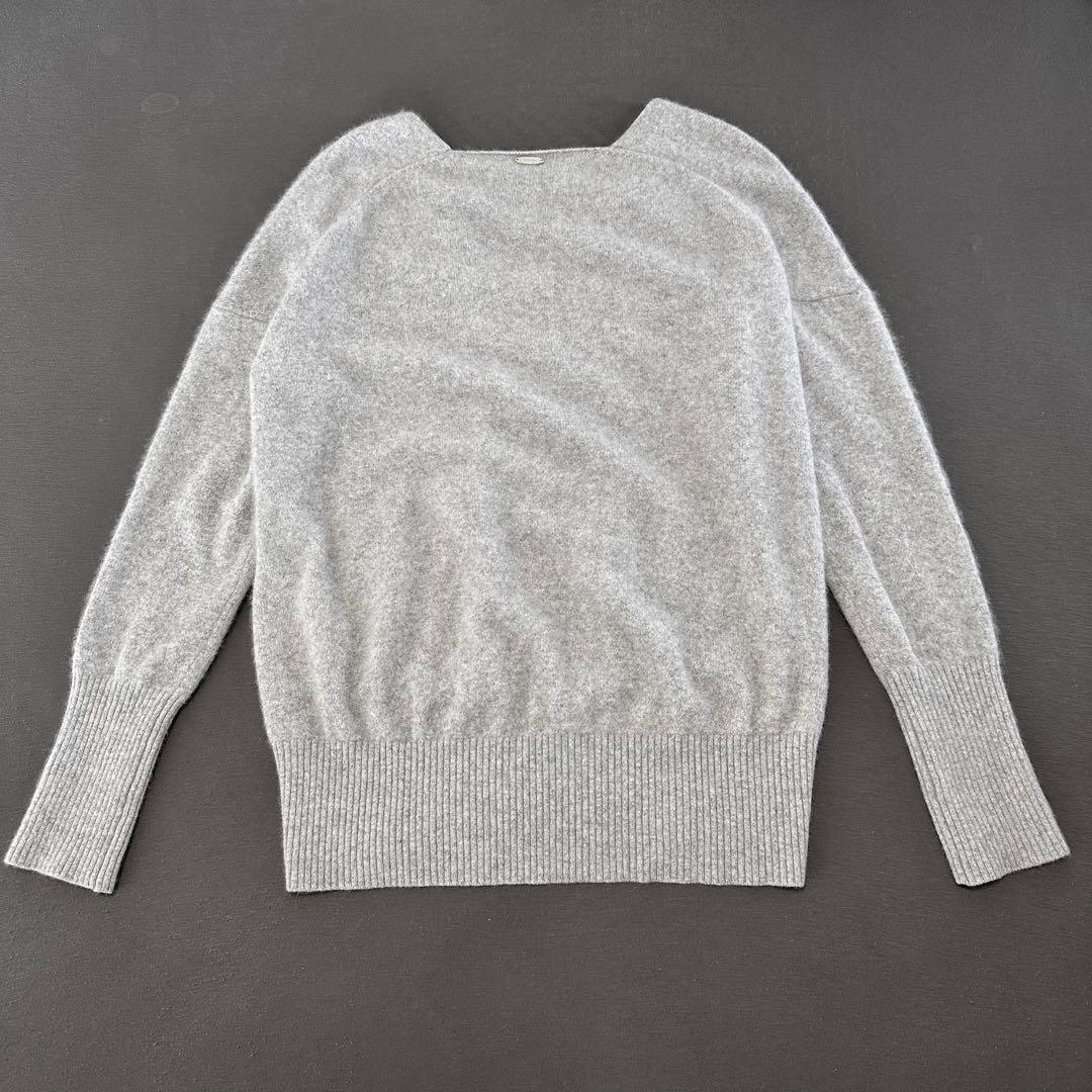 極美品✨ミューズドゥーズィエムクラス ふわふわシャギーVネックニット グレー