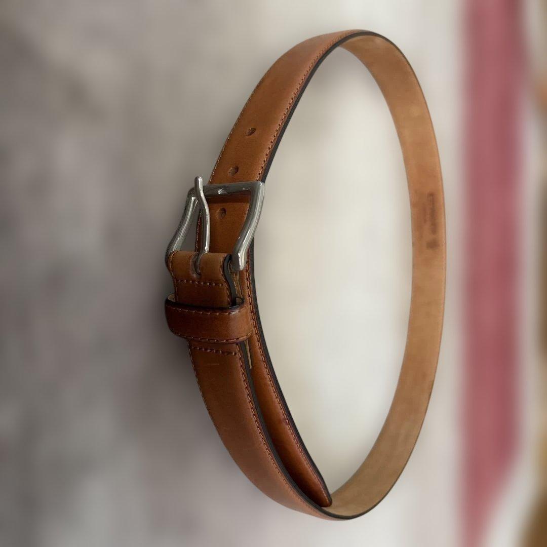 英国王室御用達ETTINGER／エッティンガー　ベルト　ブラウン