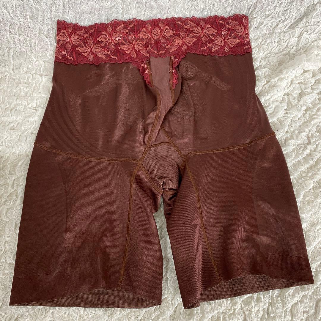 マルコ 補正下着 カーヴィシャス ローズウッドブラウンロングガードルEL-76