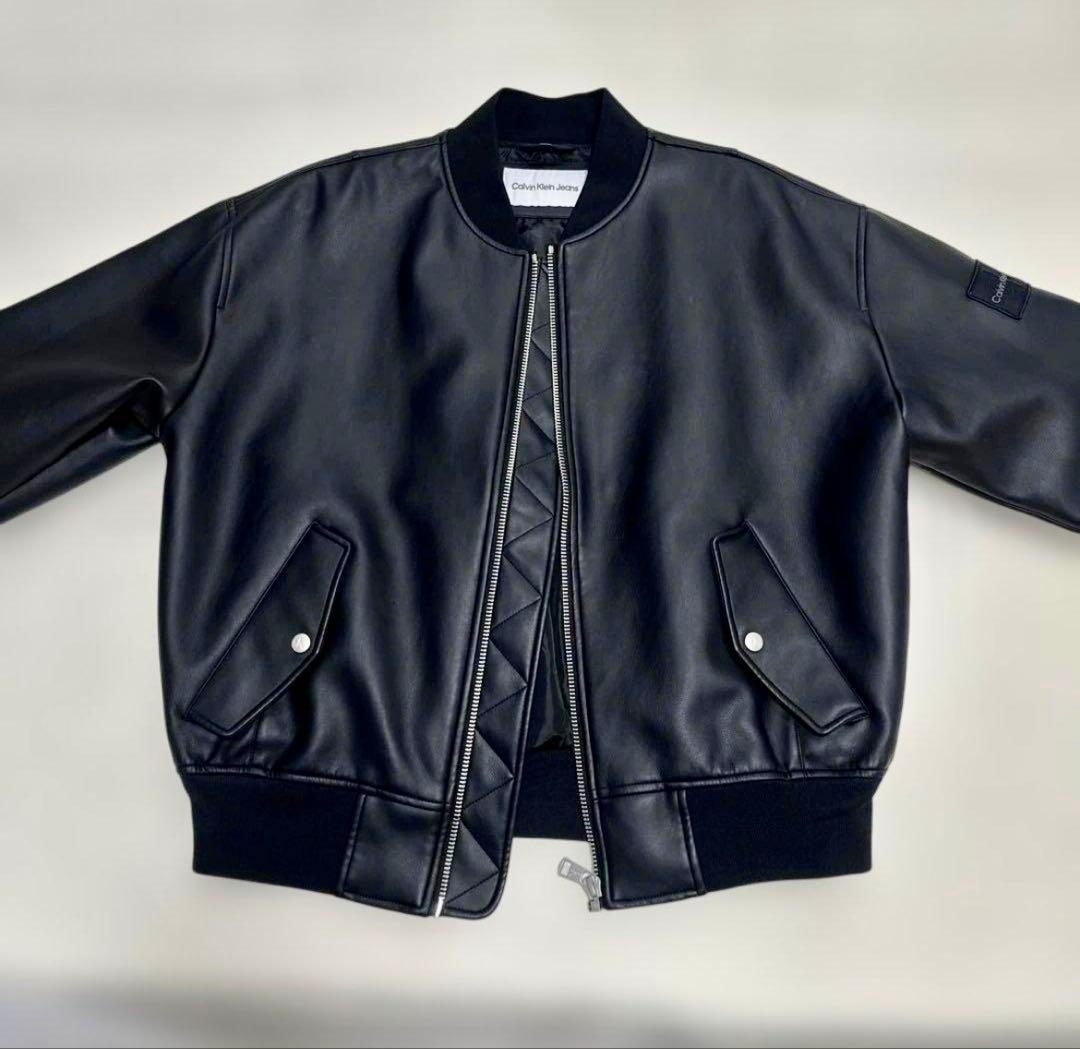 格安！  Jeans ブラックレザージャケット M