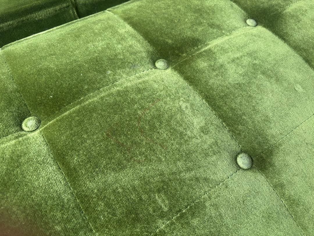 【オマール】カリモク60 kチェア2シーター モケットグリーン