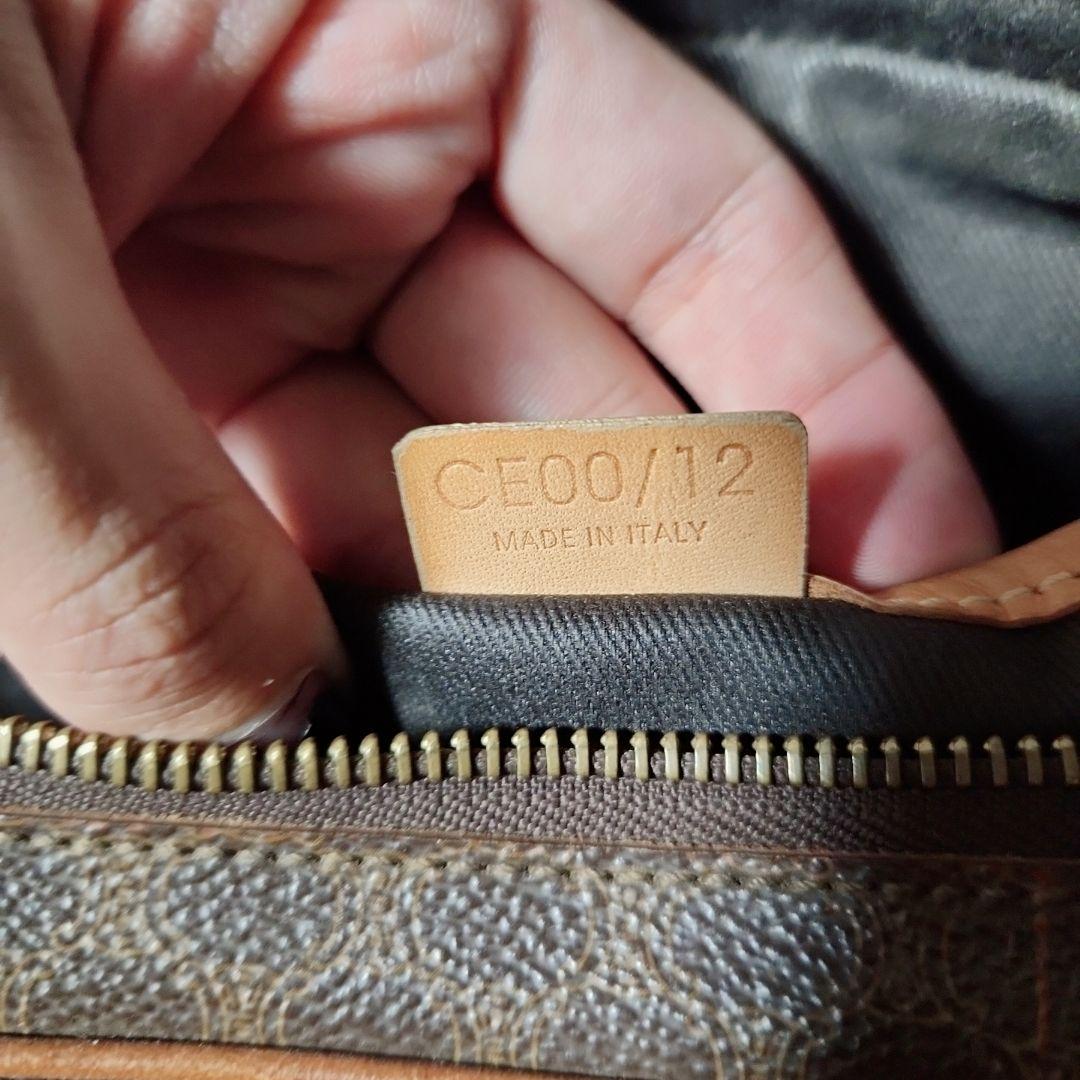 セリーヌ ミニボストンバッグ ブラウンベージュ マカダム CE00/12