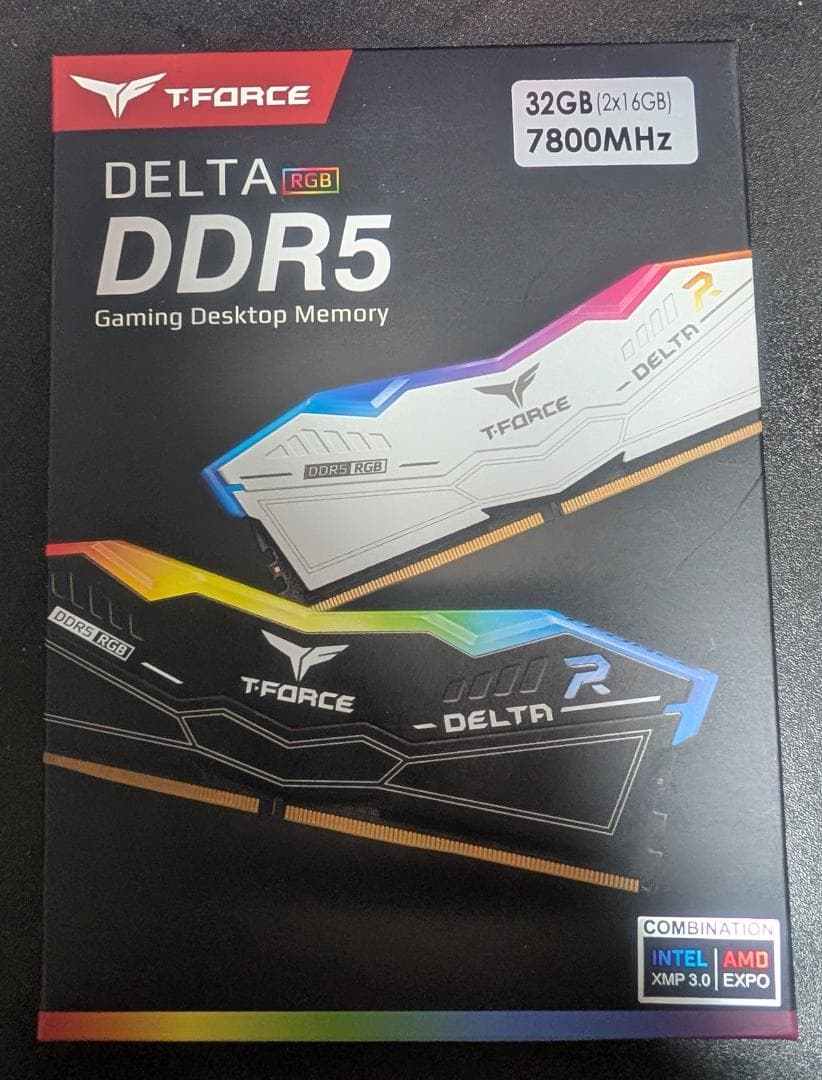 m*o様 T-FORCE DELTA RGB DDR5 16GBx2 7800M