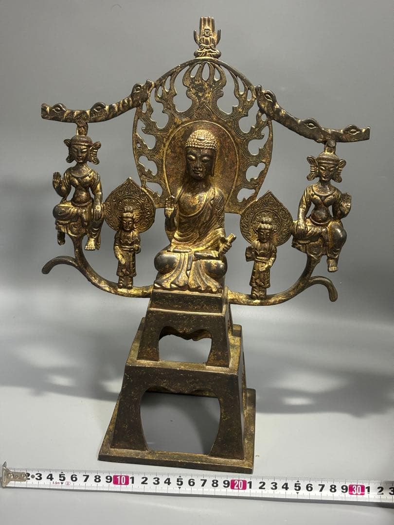 ポ*ン様 仏教古美術 純銅 文化遺産 文化財仏像伝承　 仏像 伝統的デザイン